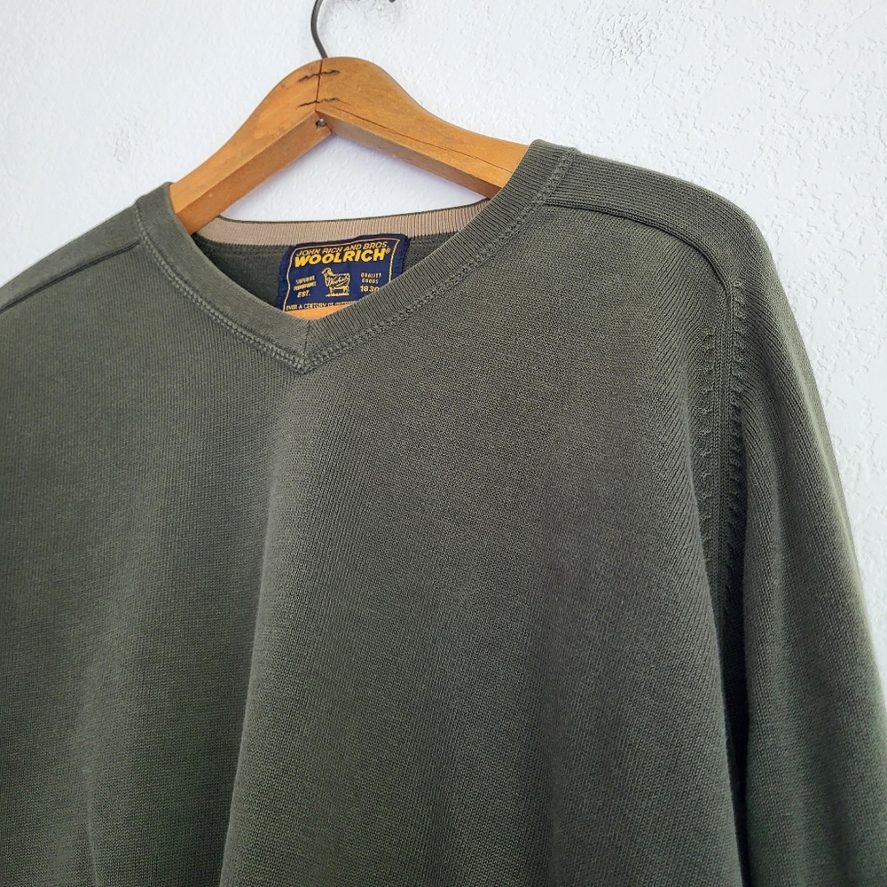 Woolrich Men's Olive Green Sweater Size L